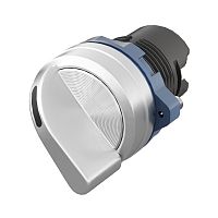 Головка переключателя на 2 положения с возвратом стандартная ручка, черный, алюминий | код M22S-M2A | DKC