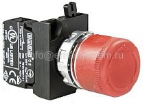 CM200EK30 Кнопка аварийная короткая, возврат поворотом Ф40мм (1НЗ) (CM) | код CM200EK30 | EMAS