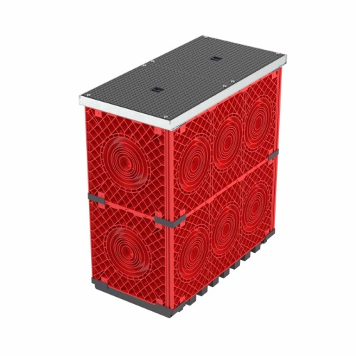 Колодец пластиковый для кабельной канализации с крышками, 750х375х750 | код 270375 | DKC