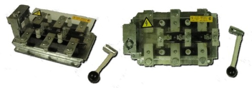 Переключатель-разъединитель ВД1- 3551Л, U ном. 250 А, с передним ручным приводом, серия ВД-1 ТУ 3424-001-01395420-99, левый | код ВД1- 3551Л(П) | СЭМЗ Электродеталь г. Саратов