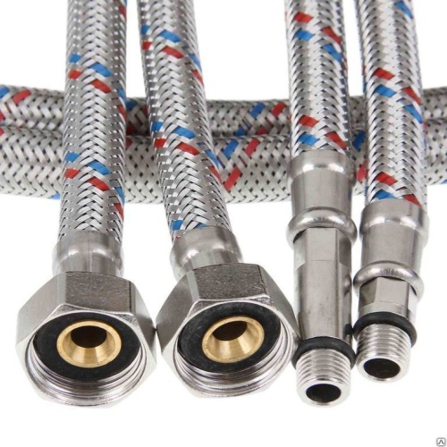 Подводка для смесителя 100см (пара) (1446) | код 01446 | AQUALINK