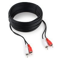 Кабель аудио Cablexpert CCA-2R2R-10M, 2xRCA / 2xRCA, 10м | код CCA-2R2R-10M | Cablexpert