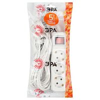 Удлинитель с заземлением UX-3es-5m 3х0.75кв.мм с выкл. 3гнезда 5м (5/10/480) Эра Б0035755