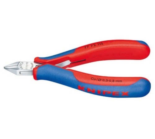 Кусачки боковые для электроники 115 mm, | код KN-7772115 | KNIPEX Кусачки боковые для электроники 115 mm, | код KN-7772115 | KNIPEX
