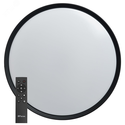 Светильник светодиодный ДБО-80w 3000-6500К max 5600Лм управляемый черный | код AL6240 48073 | FERON