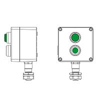 Взрывозащищенный пост управления из алюминия CPE-A-12-(1xP1G(11)-1xLG(250))-1xKAEPM2MHK-20(C)1Ex d e IIC Т5 Gb / Ex tb IIIC T95°C Db | код 2201.121.22.120Q | DKC