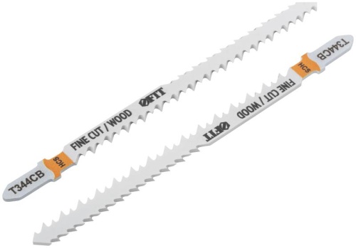 Полотна по дереву двусторонние, HCS, шлифованные под свободным углом зубья, 116/90 мм (T344CB), 2 шт. | код 40960 | FIT