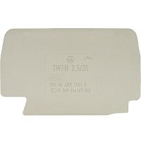 Разделительная пластина, для клемм WKFN 2,5..., цвет: серый | код 07.312.6855.0 | Wieland