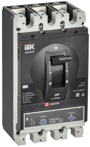 ARMAT Авт. выкл. лит. корпус 3P I 100кА 630А ТМ рег. IEK | код AR-MCCB-3I-100-0630A-ATUC | IEK ARMAT Авт. выкл. лит. корпус 3P I 100кА 630А ТМ рег. IEK | код AR-MCCB-3I-100-0630A-ATUC | IEK