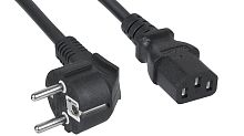 Cabeus PC-186-VDE-1.0-5M Кабель питания компьютера (Schuko+C13) (3x1.0), 5 м | код 11012c | Cabeus