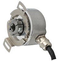 Инкрементальный энкодер D=50мм, выступающий вал 6мм, 5000 имп/об, 5…30VDC, выход TTL/HTL с инверсией, IP65, -20…+85°C, радиальный кабель 2м | код EIP 50BO 6630V5000-R2 | INNOCONT