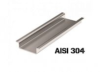 Дин-рейка из нержавеющей стали, с насечкой OMEGA 3, 35х7,5мм.(заменен на арт. 02135RSS) | код 02135SS | DKC