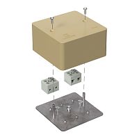 Коробка огнестойкая для кабель-канала 40-0460-FR6.0-4 Е15-Е120 RAL1001 85х85х45 (44 шт/кор) Промрукав | код 40-0460-1001-FR6.0-4 | ПРОМРУКАВ