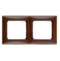 Рамка 2п горизонтальная тон. дерево Valena | код 694363 | Legrand