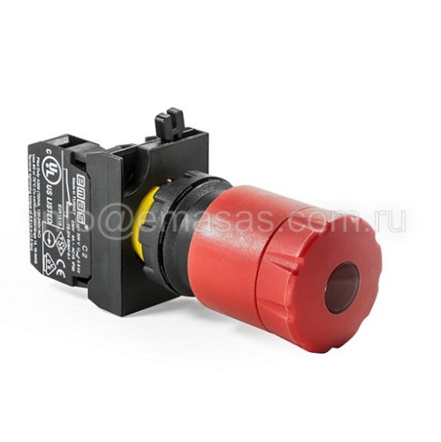 Кнопка аварийная Грибок возврат поворотом, светодиод 12-30V, красная (1НО+1НЗ), CP162ES30 | код CP162ES30 | EMAS Кнопка аварийная Грибок возврат поворотом, светодиод 12-30V, красная (1НО+1НЗ), CP162ES30 | код CP162ES30 | EMAS