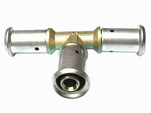 Тройник пресс 16х16х16 равнопроходной, латунь | код 9P-161616 | Henco