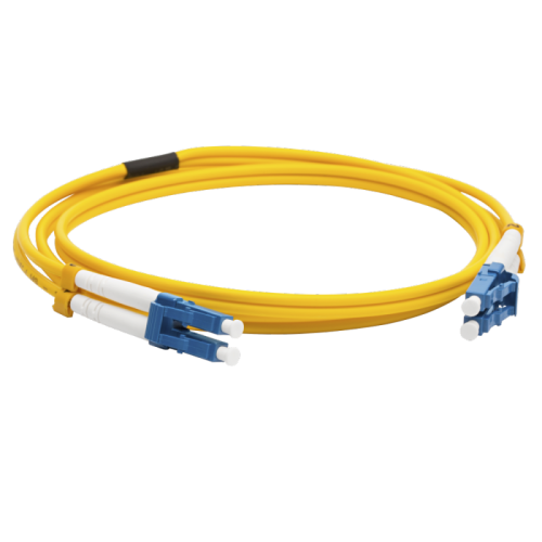 Патч-корд оптический LANMASTER, LSZH, дуплексный, LC/UPC-LC/UPC, SM OS2, 1.5 м | код LAN-2LC-2LC/SU-1.5 | LANMASTER