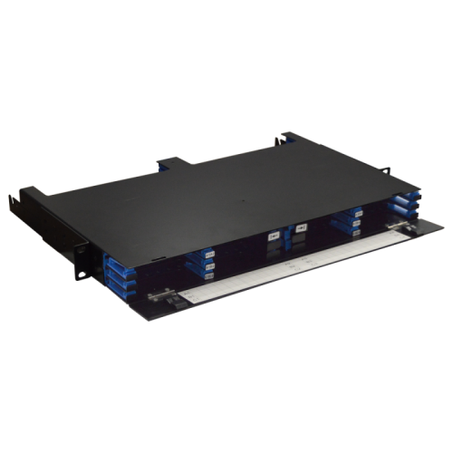 Бокс 19 на 12 компактных кассет MPO, 1U, черный | код LAN-FOBM-12MCC-1U | LANMASTER Бокс 19 на 12 компактных кассет MPO, 1U, черный | код LAN-FOBM-12MCC-1U | LANMASTER