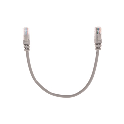 Патч-корд U/UTP, CAT 5e, RJ45-RJ45, 26AWG, LSZH, серый, 0,3м REXANT | код 02-0100-03 | REXANT