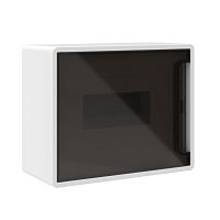 Щиток 8 мод настенный, белый, с тонированной дверцей, с 1 шиной PEN на 8 отв. | код F08W1WD | DKC