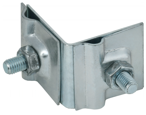 Дер. пр. кр. 6-10мм фальца угл. h=40мм оц. сталь HDZ IEK | код ZDP80-14-2-16-40 | IEK