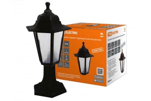 Светильник садово-парковый НТУ 06-60-001 шестигр., стойка, пластик, расс.пластик, черный TDM | код SQ0330-0762 | TDM Светильник садово-парковый НТУ 06-60-001 шестигр., стойка, пластик, расс.пластик, черный TDM | код SQ0330-0762 | TDM