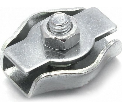 Зажим для троса одинарный 8мм Simplex оцинкованный | код simplex-8 | Крепдил