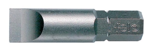 Бита специальная плоская шлицевая серия Industrial SL5,5х1,0 длина 32мм посадка С8 5/16'', 10шт | код 7052410 | FELO