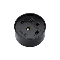 Розетка РШ для электрической плиты 32 А, 380 В, 3Р+РЕ (ОУ) черная REXANT | код 11-8525 | REXANT