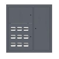 Щит этажный 9 кв. RAL7024 3 окна в ряд по гориз. (1000х950х150) EKF PROxima | код mb29-v-9-ral7024-1 | EKF