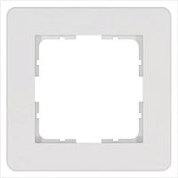 Рамка G-Flex 1-постовая, цвет белый глянцевый | код G1101W | Jasmart