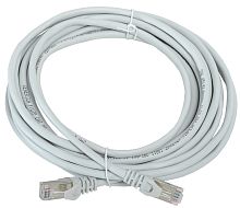 Шнур коммутационный (патч-корд) кат.5E FTP 5м серый GENERICA | код PC01-C5EF-5M-G | IEK