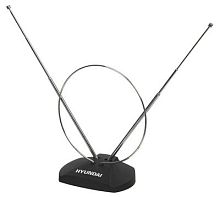 Антенна телевизионная Hyundai H-TAI120 3дБ пассивная черный каб.:1.35м | код 480520 | HYUNDAI