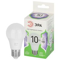 Лампа светодиодная LED 10 Вт 1000Лм 6500К груша холодный E27 220-240В LED A60-10W-865-E27 Green Line | код Б0067090 | ЭРА