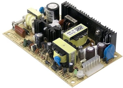 Источник питания DC-DC, 30Вт, вход 9.2…18В DC, выход 24В/1.25А, изоляция 1500В DC, на плате 127х76х30мм, -10…+60С | код PSD-45A-24 | MeanWell