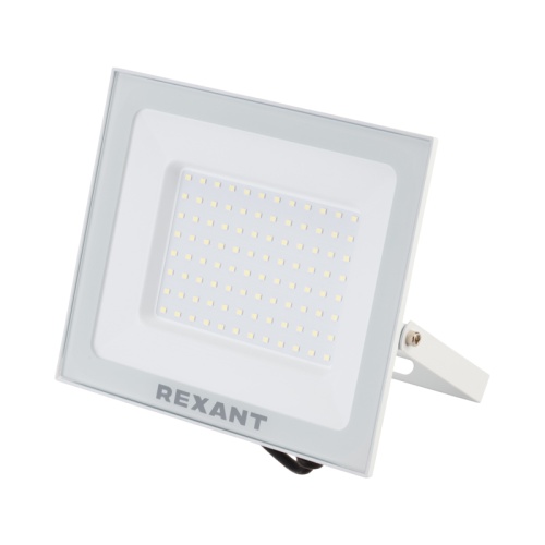 Прожектор REXANT СДО 100 Вт 8000 Лм 5000 K белый корпус | код 605-027 | REXANT Прожектор REXANT СДО 100 Вт 8000 Лм 5000 K белый корпус | код 605-027 | REXANT