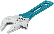 Ключ разводной с тонкими губками, пластиковая накладка на ручку, 200 мм, 45 мм | код 70263М | FIT