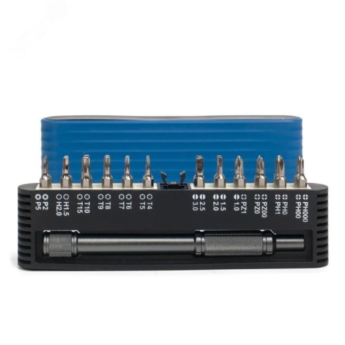 Набор отвертка с битами НБ-25 мини серия МАСТЕР | код 79773 | КВТ