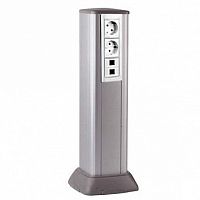 Миниколонна алюминиевая, 0.5м, цвет белый (упак. 1шт) | код. 19552 | DKC