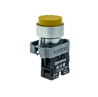 Кнопка выступающая, желтая 1NO, мет. MTB2-BLZ115 | код 58157 | MEYERTEC