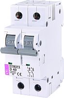 Автоматический выключатель ETIMAT 6 2p D 40A (6kA) | код 002163520 | ETI