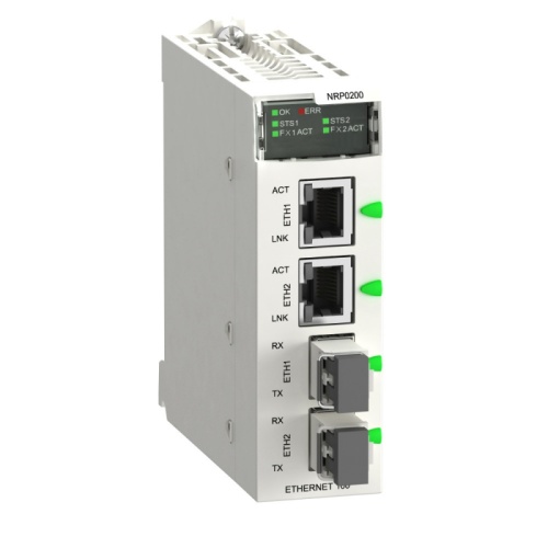 Оптоволоконный повторитель RIO в шасси Modicon X80 | код BMXNRP0200RU | SCHNEIDER ELECTRIC