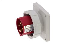 Вилка встраиваемая 16A/400V/3P+E/IP67, фланец 86x86 | код CA827 | INPIN