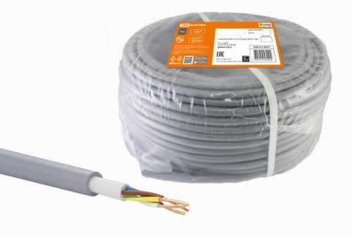 Кабель NYM-J 4х1,5-0,66 (на катушке 120м) TDM | код SQ0121-0163 | РЭМЗ ТМ Кабель NYM-J 4х1,5-0,66 (на катушке 120м) TDM | код SQ0121-0163 | РЭМЗ ТМ