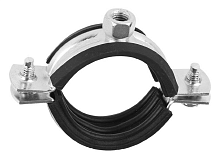 Хомут трубный с рез.профилем (39-46мм) 1 1/4' M8 оцинкованный | код ХТР (39-46мм) 1 1/4 M8 | KMP