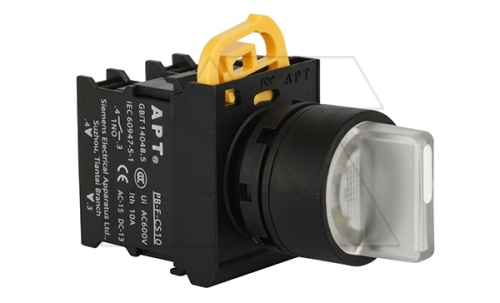 Переключатель PB3E, белый, I->0<-II, возврат, 2NO, 6A 230VAC/24VDC, с подсветкой без LED, 22mm, IP65 | код PB3E-X31S20S/W00ffu | АРТ Переключатель PB3E, белый, I->0<-II, возврат, 2NO, 6A 230VAC/24VDC, с подсветкой без LED, 22mm, IP65 | код PB3E-X31S20S/W00ffu | АРТ