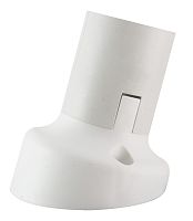 Патрон Е27 настенный, термостойкий пластик, наклонный, белый, Б/Н TDM | код SQ0335-0042 | TDM