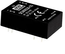 Источник питания DC-DC, 3 Вт, вход 18…36В, выход 3.3В/600мА, изоляция 3000В DC, DIP24 33.8х20.3х10.2мм, -40...+90С | код SCWN03B-03 | MeanWell