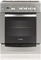 Плита Газовая Gefest ПГ 6100-04 0004 нержавеющая сталь (стеклянная крышка) реш.чугун | код 281092 | GEFEST