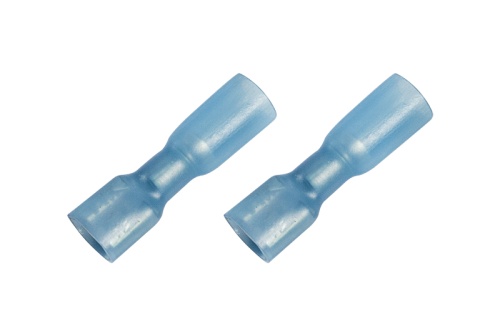 Клемма плоская полностью изолированная термоусаживаемая РПи-м-т 2.5-(6.3)/РпИм-т 2-7-0,8 гнездо 6.6 мм 1.5-2.5 мм кв синий REXANT | код 08-0634 | REXANT